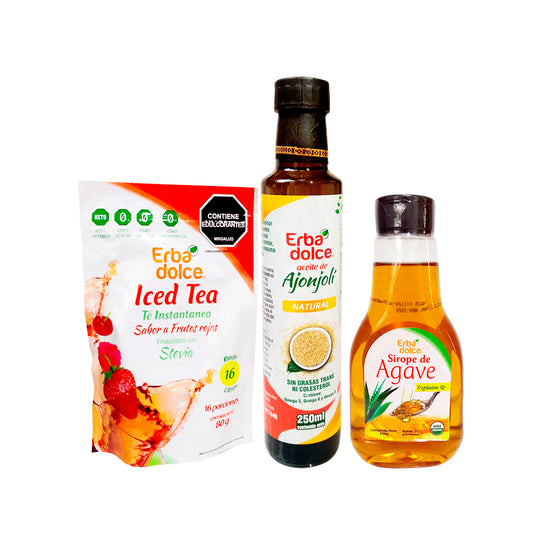 Kit Diario: Agave, Aceite de Ajonjolí y Té Natural